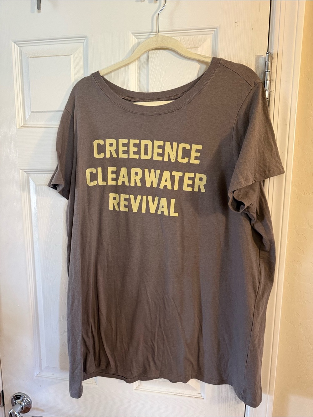 torrid Gray Tee with Cream 'Creedence Clearwater Revival' Print